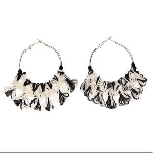 mignonne gavigan mary pleated hoops in metallic